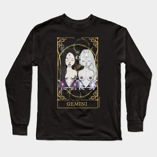 Gemini zodiac sign Long Sleeve T-Shirt by marko0z